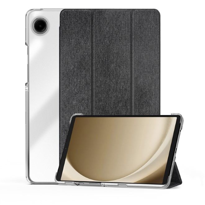 Dux Ducis - Samsung Galaxy Tab A9 Hülle - Leder Bookcover - Unid Series - schwarz