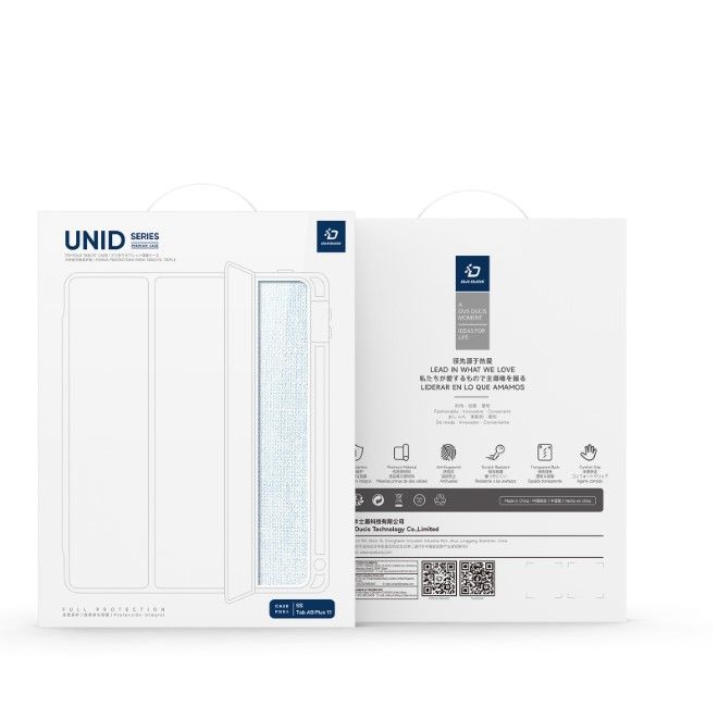 Dux Ducis - Samsung Galaxy Tab A9+ Hülle - Leder Bookcover - Unid Series - blau