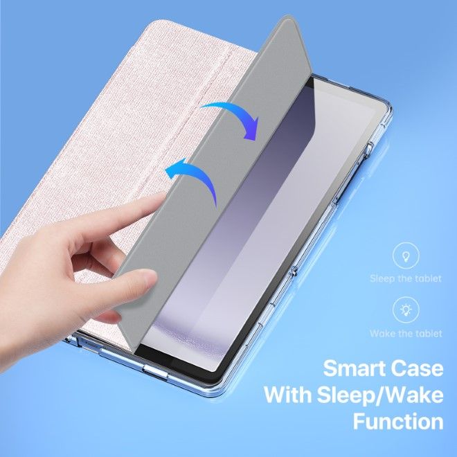 Dux Ducis - Samsung Galaxy Tab A9+ Hülle - Leder Bookcover - Unid Series - pink