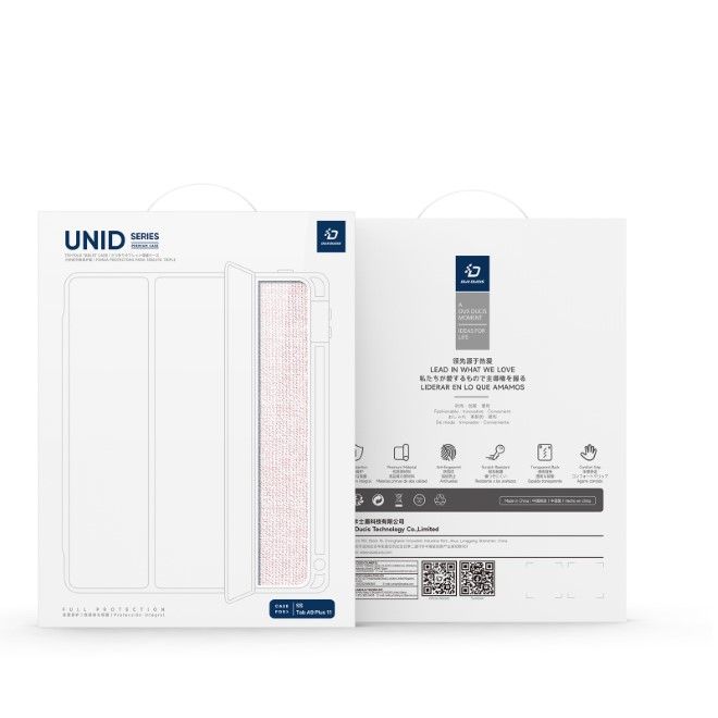 Dux Ducis - Samsung Galaxy Tab A9+ Hülle - Leder Bookcover - Unid Series - pink