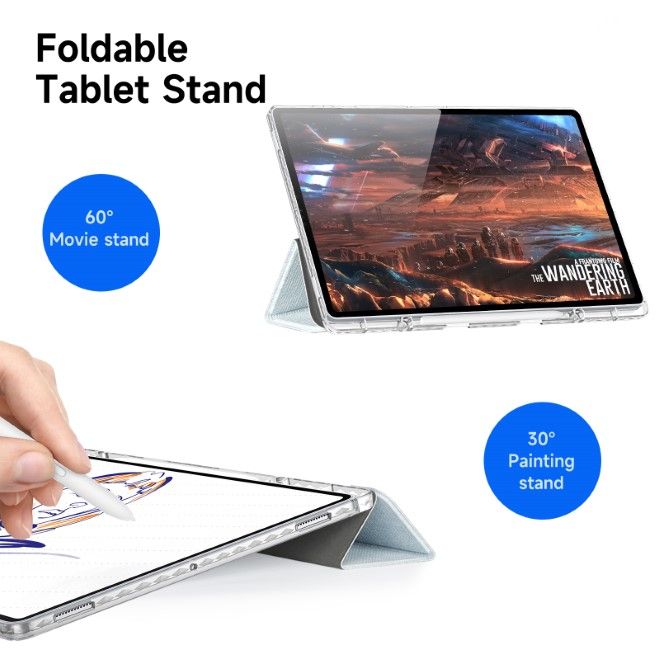 Dux Ducis - Samsung Galaxy Tab S10 Ultra / S9 Ultra / S8 Ultra Hülle - Leder Bookcover - Unid Series - blau