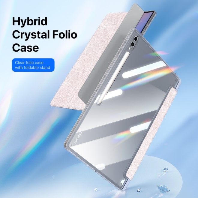 Dux Ducis - Samsung Galaxy Tab S10 Ultra / S9 Ultra / S8 Ultra Hülle - Leder Bookcover - Unid Series - pink