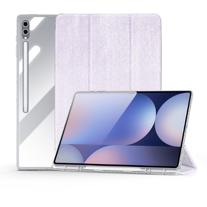 Dux Ducis - Samsung Galaxy Tab S10 Ultra / S9 Ultra / S8 Ultra Hülle - Leder Bookcover - Unid Series - purpur