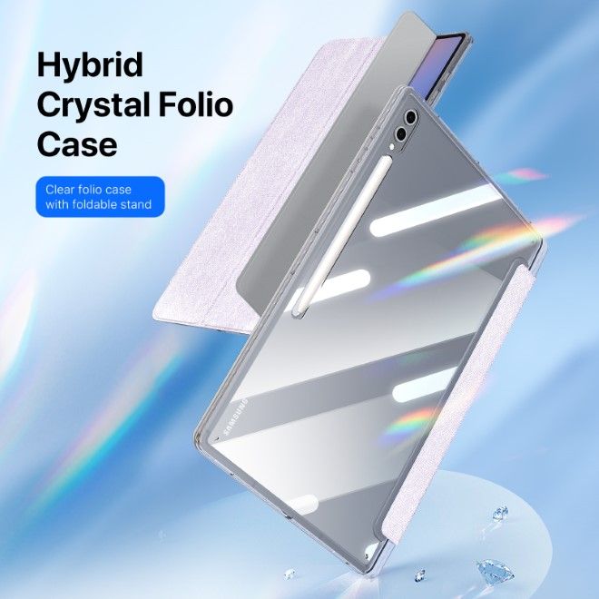 Dux Ducis - Samsung Galaxy Tab S10 Ultra / S9 Ultra / S8 Ultra Hülle - Leder Bookcover - Unid Series - purpur