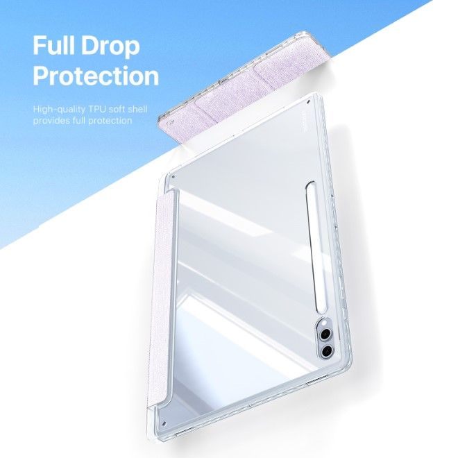 Dux Ducis - Samsung Galaxy Tab S10 Ultra / S9 Ultra / S8 Ultra Hülle - Leder Bookcover - Unid Series - purpur