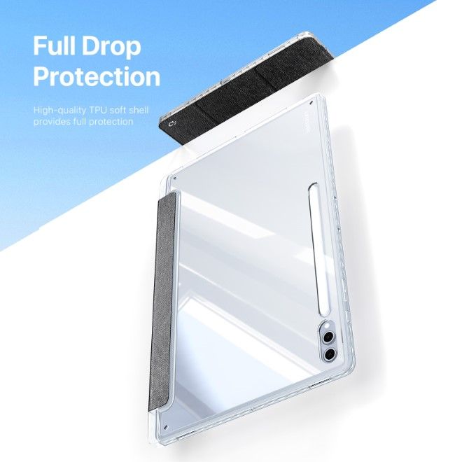 Dux Ducis - Samsung Galaxy Tab S10 Ultra / S9 Ultra / S8 Ultra Hülle - Leder Bookcover - Unid Series - schwarz