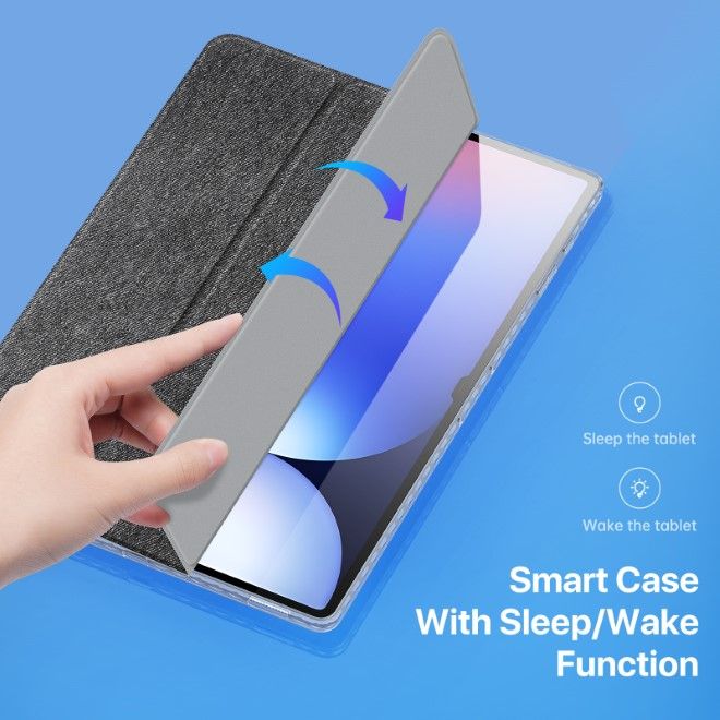 Dux Ducis - Samsung Galaxy Tab S10 Ultra / S9 Ultra / S8 Ultra Hülle - Leder Bookcover - Unid Series - schwarz