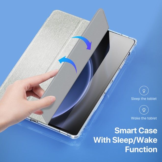 Dux Ducis - Samsung Galaxy Tab S10+ / S9+ / S9 FE+ Hülle - Leder Bookcover - Unid Series - grün