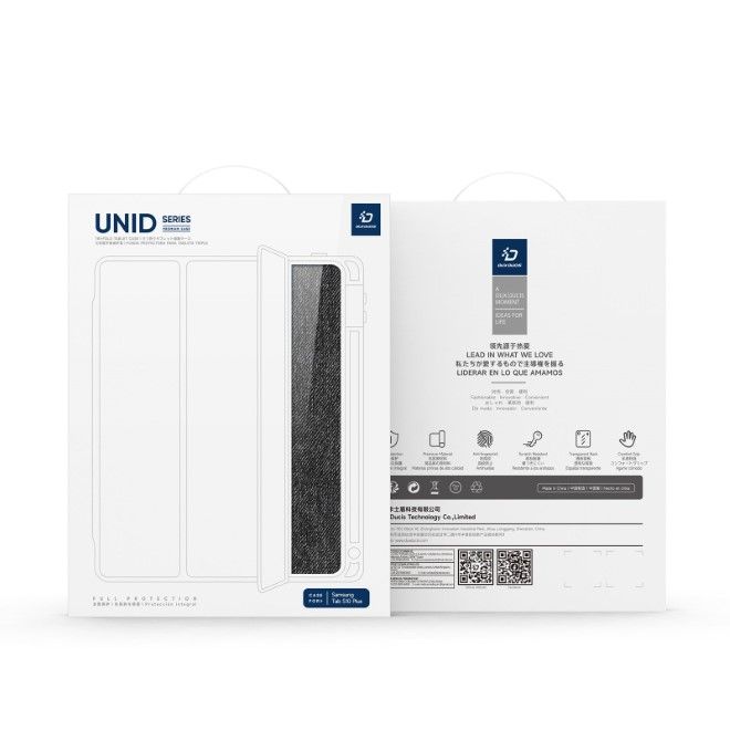 Dux Ducis - Samsung Galaxy Tab S10+ / S9+ / S9 FE+ Hülle - Leder Bookcover - Unid Series - schwarz