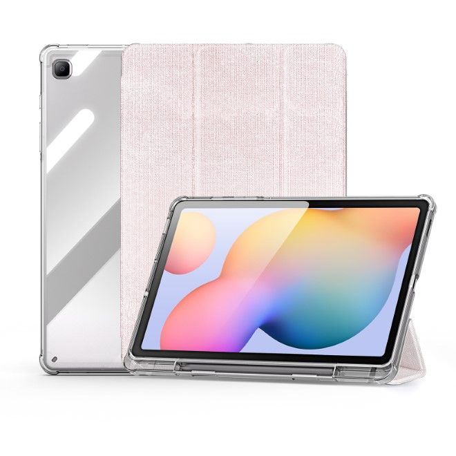 Dux Ducis - Samsung Galaxy Tab S6 Lite (2020/2022/2024) Hülle - Leder Bookcover - Unid Series - pink