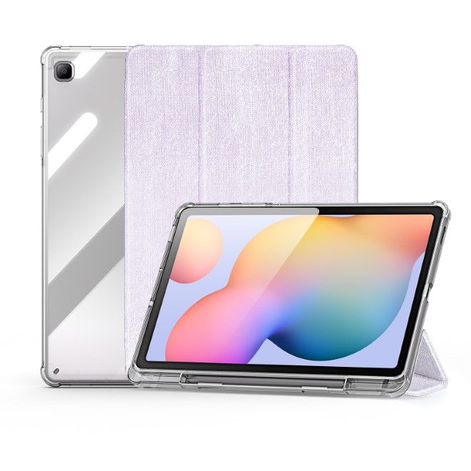 Dux Ducis - Samsung Galaxy Tab S6 Lite (2020/2022/2024) Hülle - Leder Bookcover - Unid Series - purpur