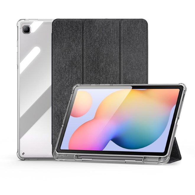 Dux Ducis - Samsung Galaxy Tab S6 Lite (2020/2022/2024) Hülle - Leder Bookcover - Unid Series - schwarz