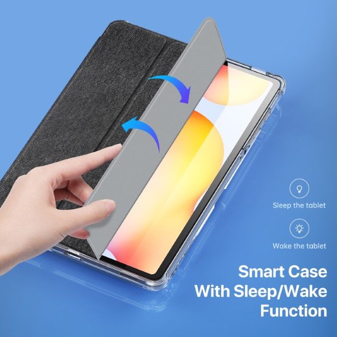 Dux Ducis - Samsung Galaxy Tab S6 Lite (2020/2022/2024) Hülle - Leder Bookcover - Unid Series - schwarz