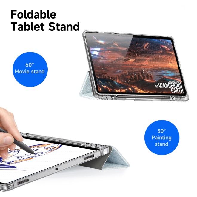 Dux Ducis - Samsung Galaxy Tab S9 / S9 FE Hülle - Leder Bookcover - Unid Series - blau