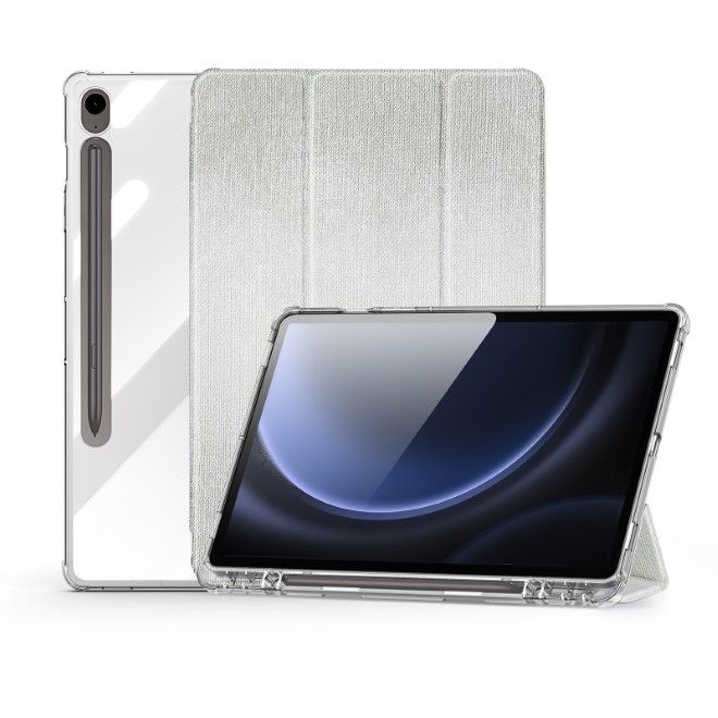 Dux Ducis - Samsung Galaxy Tab S9 / S9 FE Hülle - Leder Bookcover - Unid Series - grün