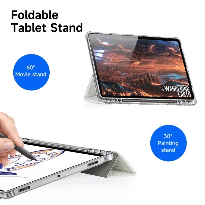 Dux Ducis - Samsung Galaxy Tab S9 / S9 FE Hülle - Leder Bookcover - Unid Series - grün