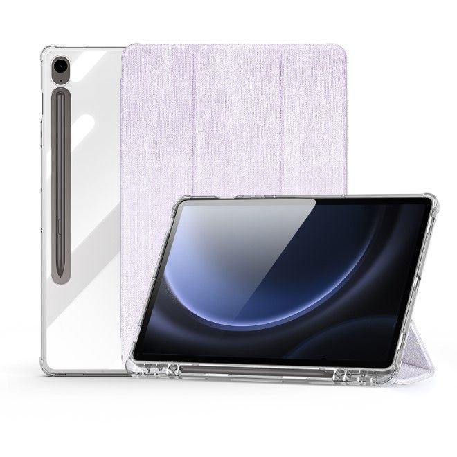 Dux Ducis - Samsung Galaxy Tab S9 / S9 FE Hülle - Leder Bookcover - Unid Series - purpur