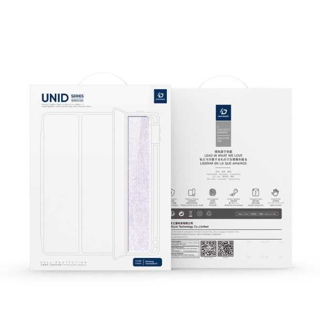 Dux Ducis - Samsung Galaxy Tab S9 / S9 FE Hülle - Leder Bookcover - Unid Series - purpur