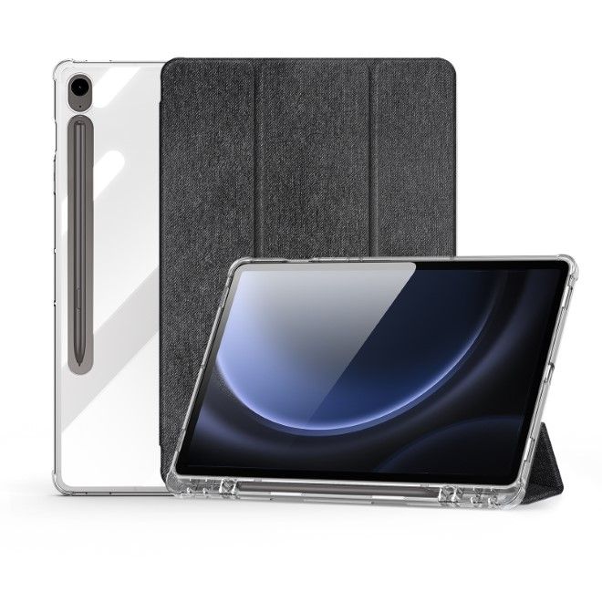 Dux Ducis - Samsung Galaxy Tab S9 / S9 FE Hülle - Leder Bookcover - Unid Series - schwarz