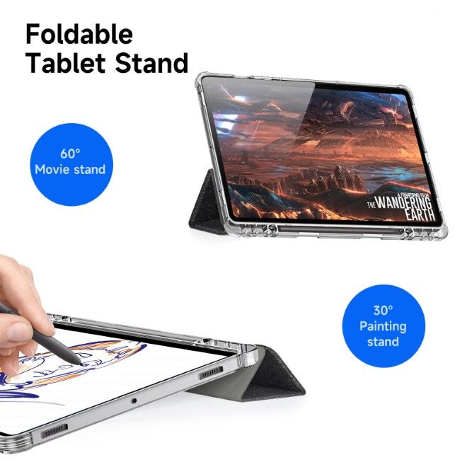 Dux Ducis - Samsung Galaxy Tab S9 / S9 FE Hülle - Leder Bookcover - Unid Series - schwarz