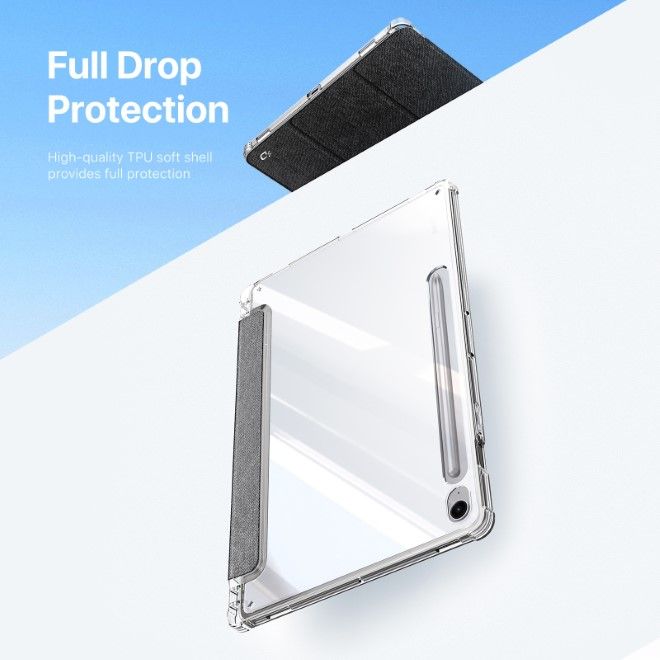 Dux Ducis - Samsung Galaxy Tab S9 / S9 FE Hülle - Leder Bookcover - Unid Series - schwarz