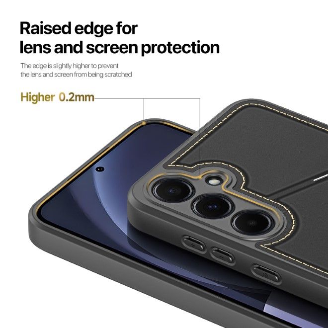 Dux Ducis - Samsung Galaxy S25 Hülle - PC und TPU Hardcase - Rafi II Mag Series - schwarz