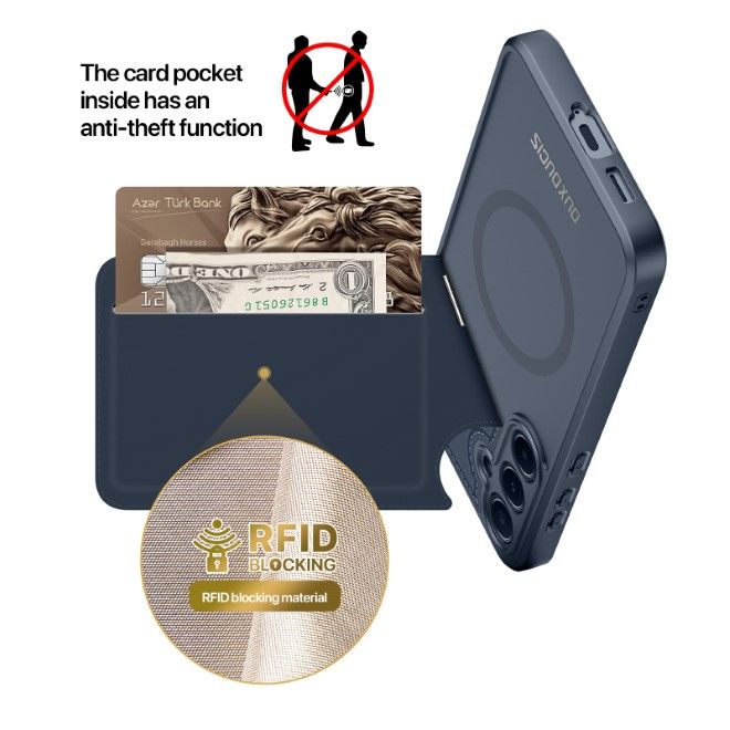 Dux Ducis - Samsung Galaxy S25+ Hülle - PC und TPU Hardcase - Rafi II Mag Series - blau