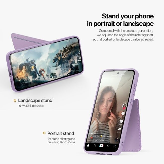 Dux Ducis - Samsung Galaxy S25+ Hülle - PC und TPU Hardcase - Rafi II Mag Series - purpur