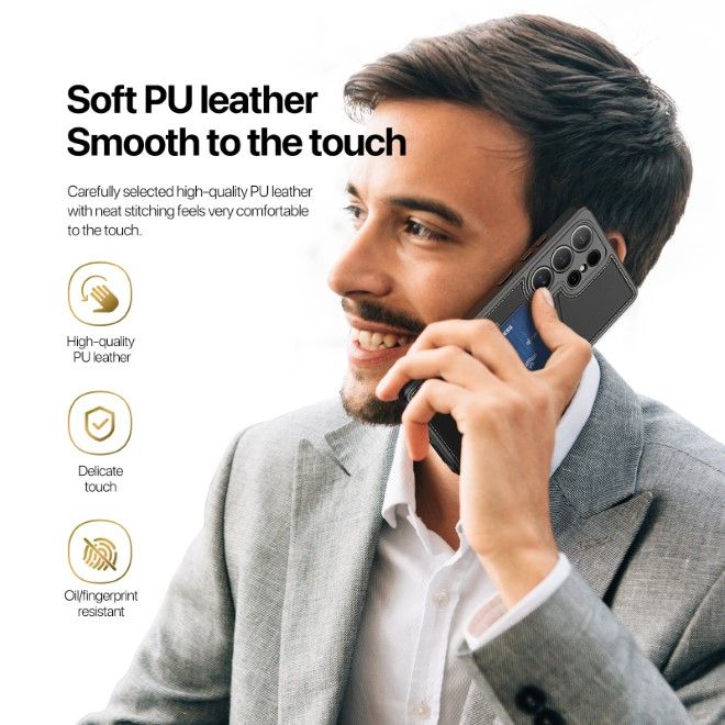 Dux Ducis - Samsung Galaxy S25 Ultra Hülle - PC und TPU Hardcase - Rafi II Mag Series - schwarz