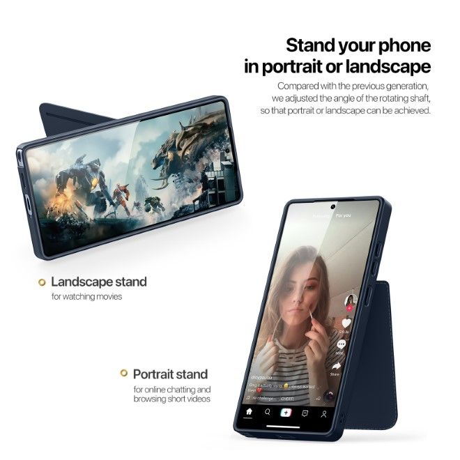 Dux Ducis - Samsung Galaxy S25 Ultra Hülle - PC und TPU Hardcase - Rafi II Mag Series - blau