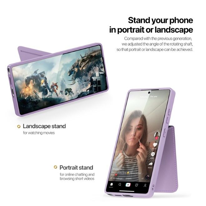 Dux Ducis - Samsung Galaxy S25 Ultra Hülle - PC und TPU Hardcase - Rafi II Mag Series - purpur