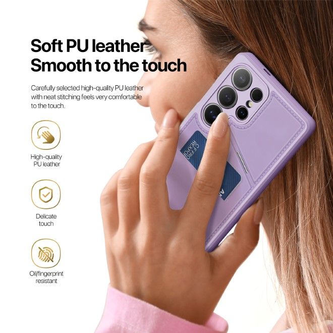 Dux Ducis - Samsung Galaxy S25 Ultra Hülle - PC und TPU Hardcase - Rafi II Mag Series - purpur