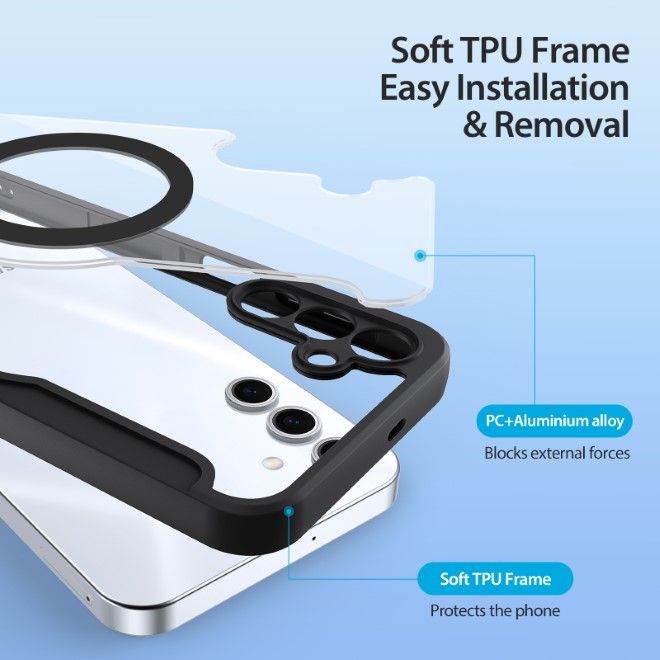 Dux Ducis - Samsung Galaxy S25+ Hülle - Leder Bookcover - Skin X Pro Series - schwarz