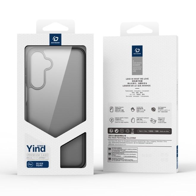 Dux Ducis - Samsung Galaxy A16 5G / 4G Hülle - TPU und PC Hardcase - Yind Series - schwarz