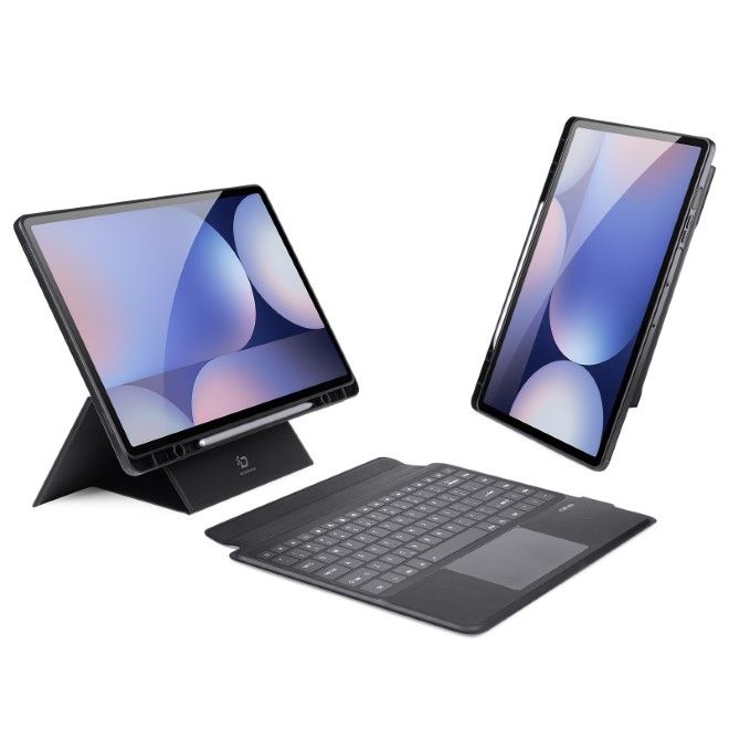 Dux Ducis - Samsung Galaxy Tab S10 Ultra / S9 Ultra / S8 Ultra Tastatur Hülle - Keyboard Case - DK Series - schwarz