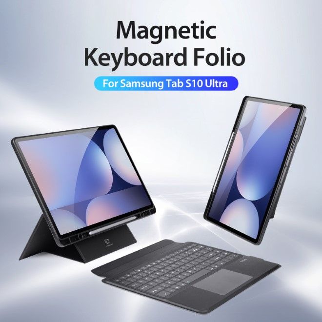 Dux Ducis - Samsung Galaxy Tab S10 Ultra / S9 Ultra / S8 Ultra Tastatur Hülle - Keyboard Case - DK Series - schwarz