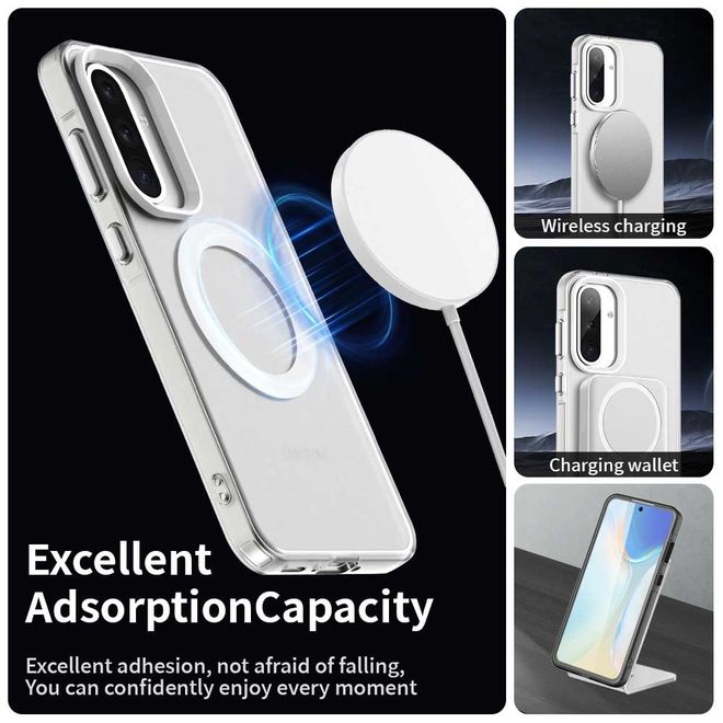 Samsung Galaxy A36 5G / A56 5G Hülle - Hardcase - MagSafe kompatibel - transparent