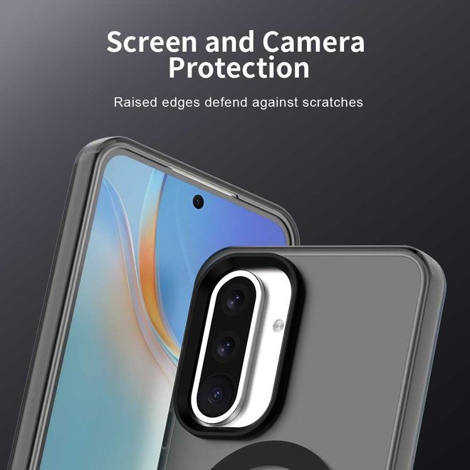 Samsung Galaxy A36 5G / A56 5G Hülle - Hardcase - MagSafe kompatibel - schwarz