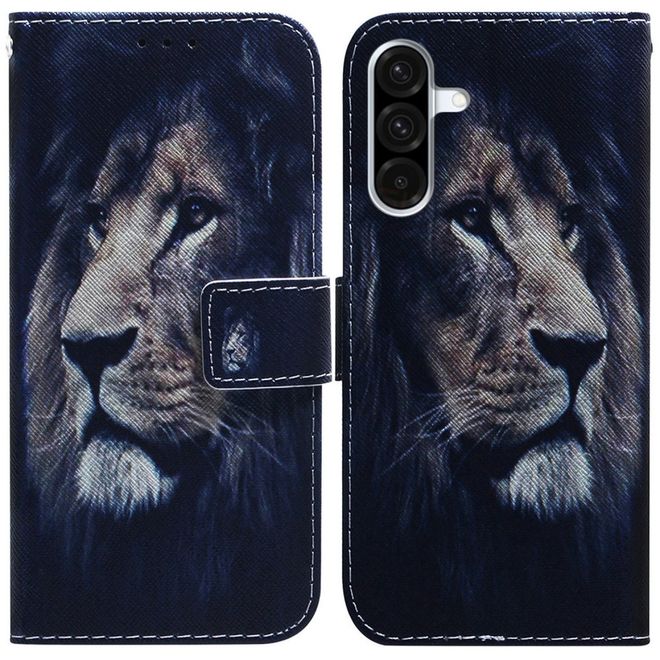 Samsung Galaxy A36 5G / A56 5G  Handy Hülle - Leder Bookcover Image Series - Löwe