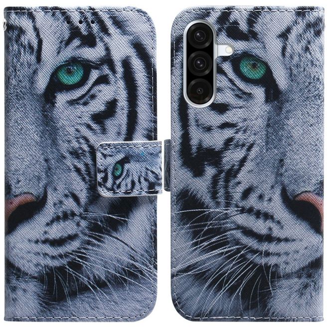 Samsung Galaxy A36 5G / A56 5G  Handy Hülle - Leder Bookcover Image Series - Tiger