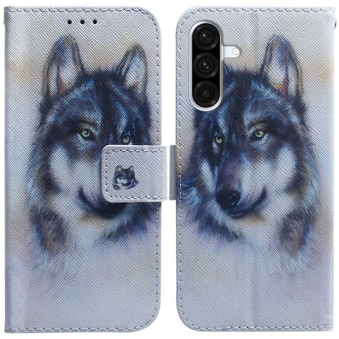 Samsung Galaxy A36 5G / A56 5G  Handy Hülle - Leder Bookcover Image Series - Wolf