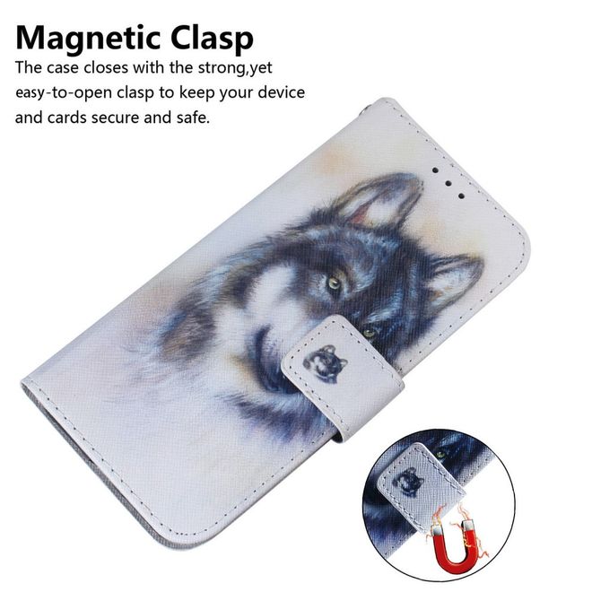 Samsung Galaxy A36 5G / A56 5G  Handy Hülle - Leder Bookcover Image Series - Wolf