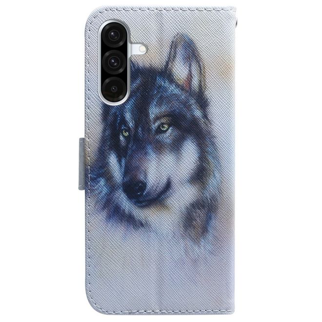 Samsung Galaxy A36 5G / A56 5G  Handy Hülle - Leder Bookcover Image Series - Wolf