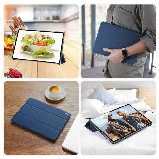 Dux Ducis - Honor Pad X8a 11 Hülle - Leder Smart Flip Case - Domo Series - blau