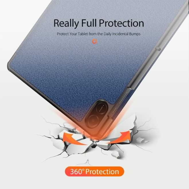 Dux Ducis - Honor Pad X8a 11 Hülle - Leder Smart Flip Case - Domo Series - blau