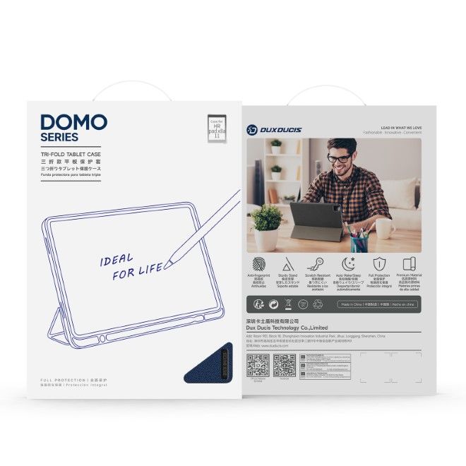 Dux Ducis - Honor Pad X8a 11 Hülle - Leder Smart Flip Case - Domo Series - blau