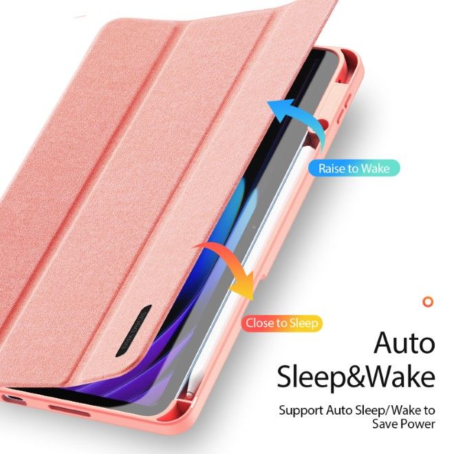 Dux Ducis - Xiaomi Pad 7 / 7 Pro Hülle - Leder Smart Flip Case - Domo Series - pink