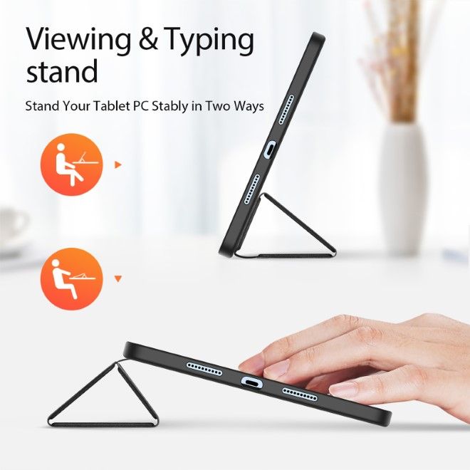 Dux Ducis - Xiaomi Pad 7 / 7 Pro Hülle - Leder Smart Flip Case - Domo Series - schwarz