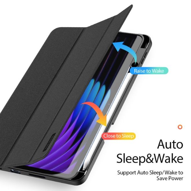 Dux Ducis - Xiaomi Pad 7 / 7 Pro Hülle - Leder Smart Flip Case - Domo Series - schwarz