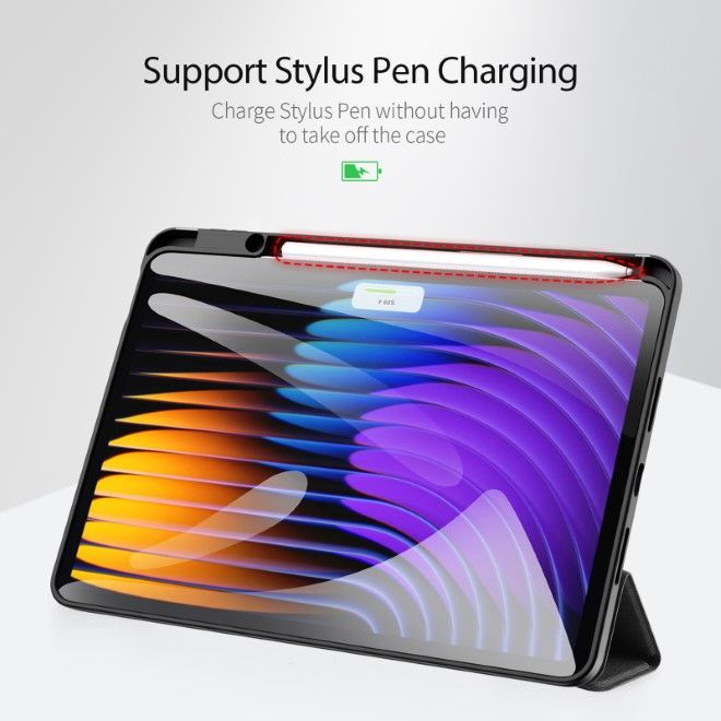 Dux Ducis - Xiaomi Pad 7 / 7 Pro Hülle - Leder Smart Flip Case - Domo Series - schwarz